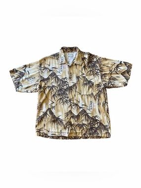 Vintage Quiksilver Bamboo Hawaiian Shirt M